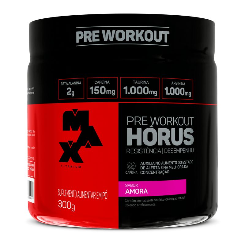 Hórus Pré-treino Max Titanium 300g